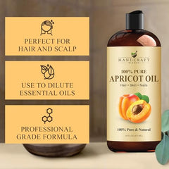 Cheveux brillants grâce à l'huile d'abricot Handcraft Blends