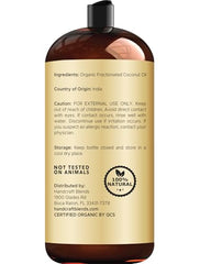 Soin doux pour peau et corps avec huile coco fractionnée Handcraft Blends.