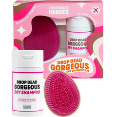 Handmade Heroes Poudre Sèche Cheveux Sombre: texture invisible et rafraîchissante entre lavages.