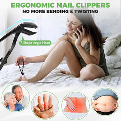 HANDWENG ciseaux-ongles rotation 360: angle ajustable pour des coupes sans torsion.