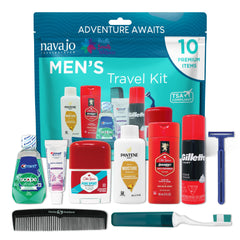 Kit voyage Handy Solutions 10 pièces prêt à emporter, idéal pour les déplacements.