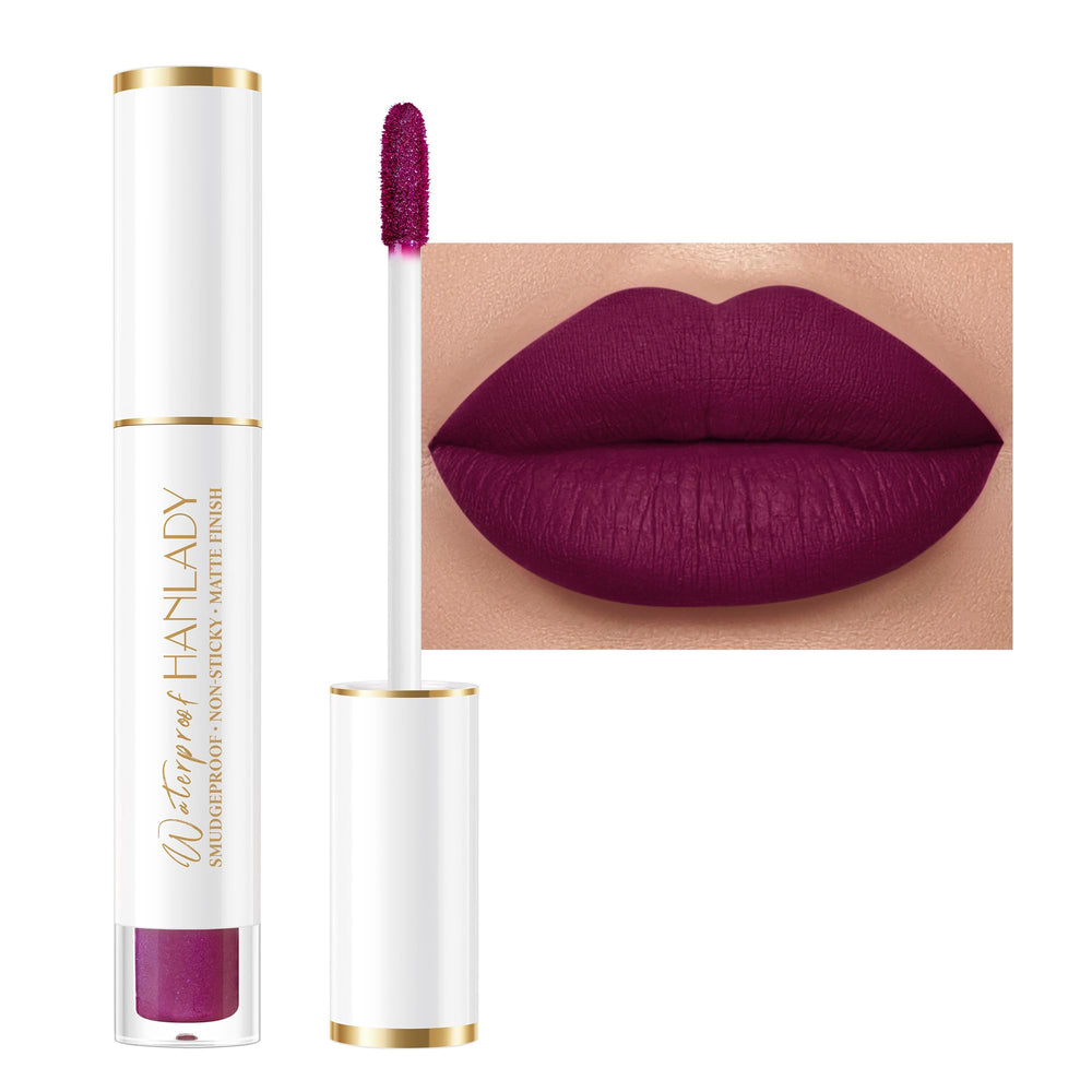 HANLADY Jazzberry : rouge à lèvres matte longue tenue pour des lèvres audacieuses toute la journée.