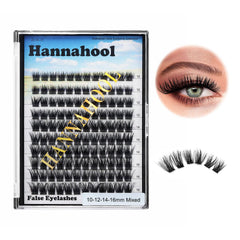 Hannahool cils en D-Curl ensemble pour un regard plus intense et longue tenue.