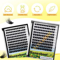 Hannahool texture soyeuse des cils pour port doux et confortable.