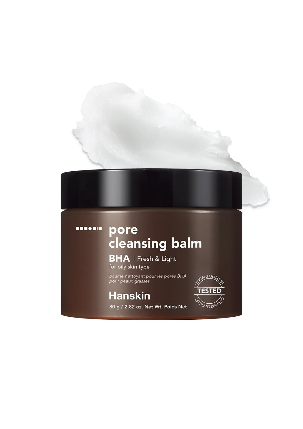 Hanskin BHA Pore Cleansing Balm, baume purifiant pour pores, nettoie sans dessécher.