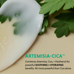 Visage apaisé après application du gel-crème Artemis-Cica.