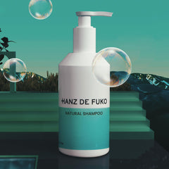 Ingrédients botaniques du shampoing Hanz de Fuko pour nourrir le cuir chevelu.
