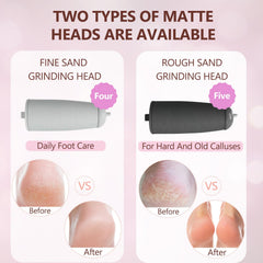 Têtes Haootadiy Pedi grains fins pour exfoliation douce