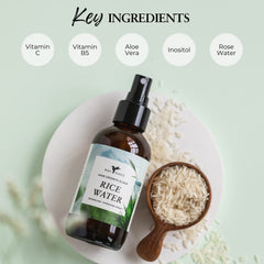 HAPPIE HUMMINGBYRD – étiquette montrant l’eau de riz fermentée.