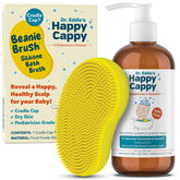 Shampoing médicamenteux Happy Cappy pour bébé, nettoyage doux du cuir chevelu et entretien des pellicules.