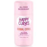 HAPPY CURVES Déodorant tout-corps: bouteille visible, parfum durable.