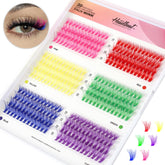 Happy Heartbeat cils extensions 3D colorés rouge, effet volumineux et vibrant.
