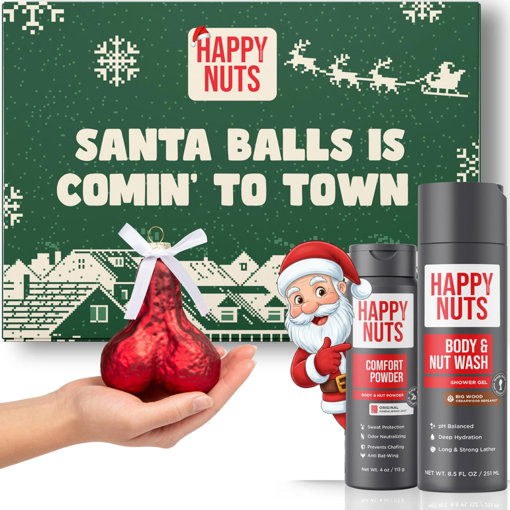 Happy Nuts Comfort Powder dans son pot, apporte confort et fraîcheur au quotidien.