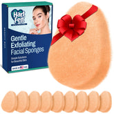Éponge exfoliante HartFelt pour le visage, démaquillage double action en douceur.