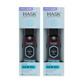 Huile réparatrice HASK Argan, bouteille pompe pour brillance et contrôle des frisottis