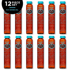 Kit HASK 12 flacons, prêt à renforcer les cheveux et lisser les frisottis.
