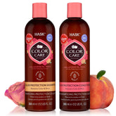 Shampooing Color Care de HASK, bouteille élégante, sans sulfates, protège la couleur.