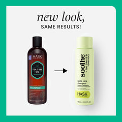 Conditionneur HASK au tea tree et romarin, démêlage doux et efficace.