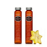 HASK Keratin Protein huile sur cheveux – brillance naturelle sans lourdeur.