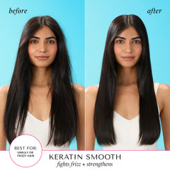 Texture crème dense prête à être appliquée sur cheveux mouillés.