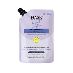 HASK masque nourrissant karité-banane pour cheveux bouclés, hydratation et douceur.