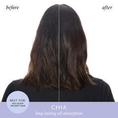HASK shampooing sec chia-volume - précision d'application légère pour plus de volume.