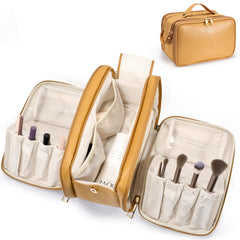HauteHues sac-maquillage voyage, grande ouverture, accès rapide à vos produits beauté.