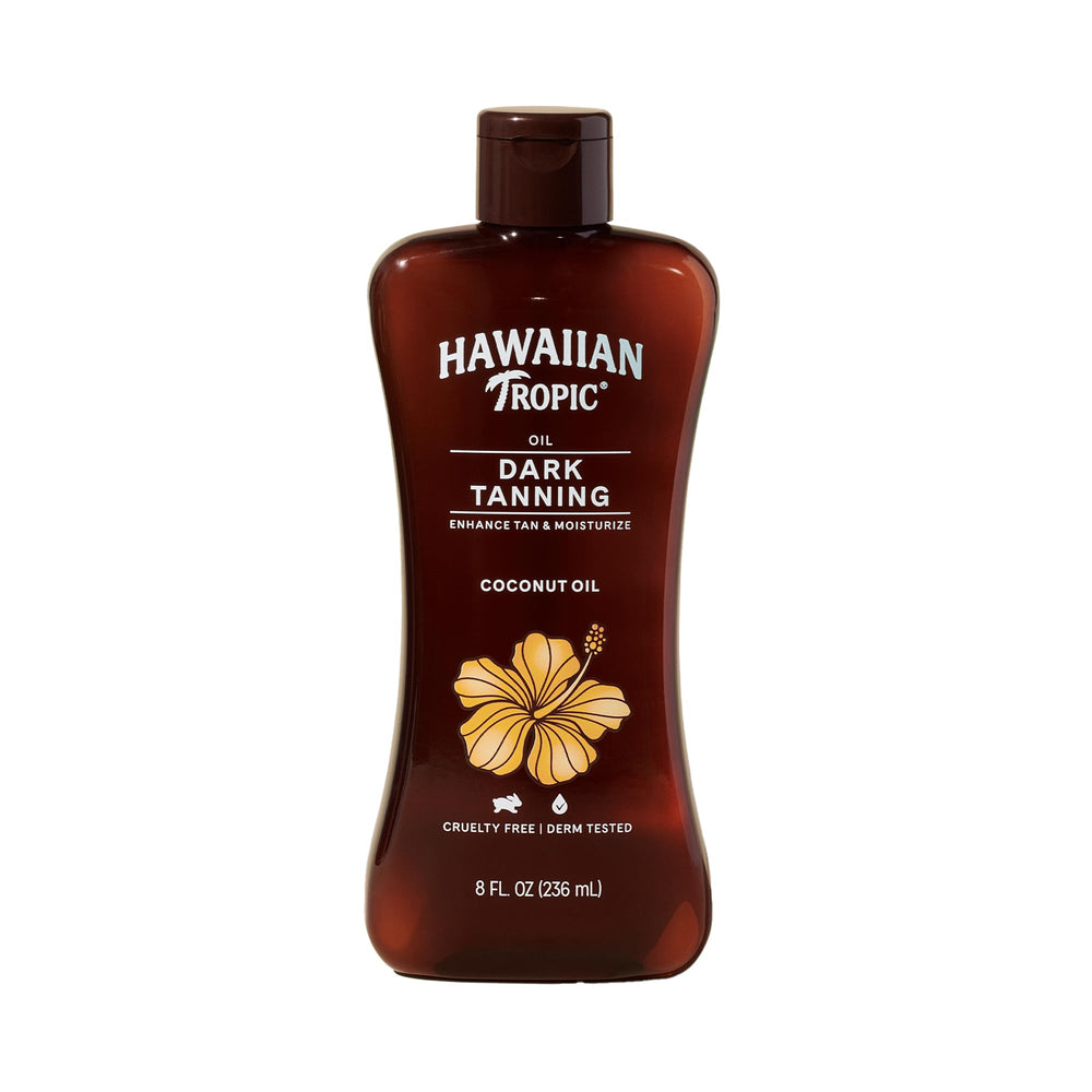 Huile Hawaiian Tropic Dark Tanning, bouteille 8oz hydratante et éclat