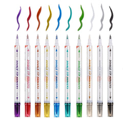 Stylo Hawink tatouage double embouts pour lignes épaisses et détails fins.