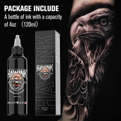 Hawink Tattoo Noir Etiquette Flacon: etiquette claire et informations produit utiles.