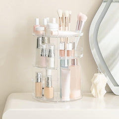Étagères cosmétiques rotatives HBlife pour un rangement clair et accessible.