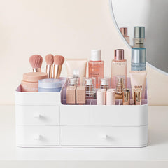 Organisateur HBlife en PS étanche avec bords arrondis protégeant les cosmétiques au quotidien.
