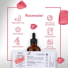 HBNO eau de rose bio soin cheveux — apporte une note florale.