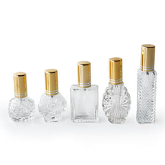 H&D Hyaline & Dora – flacon parfum verre vintage 7ml bouchon doré et spray délicat