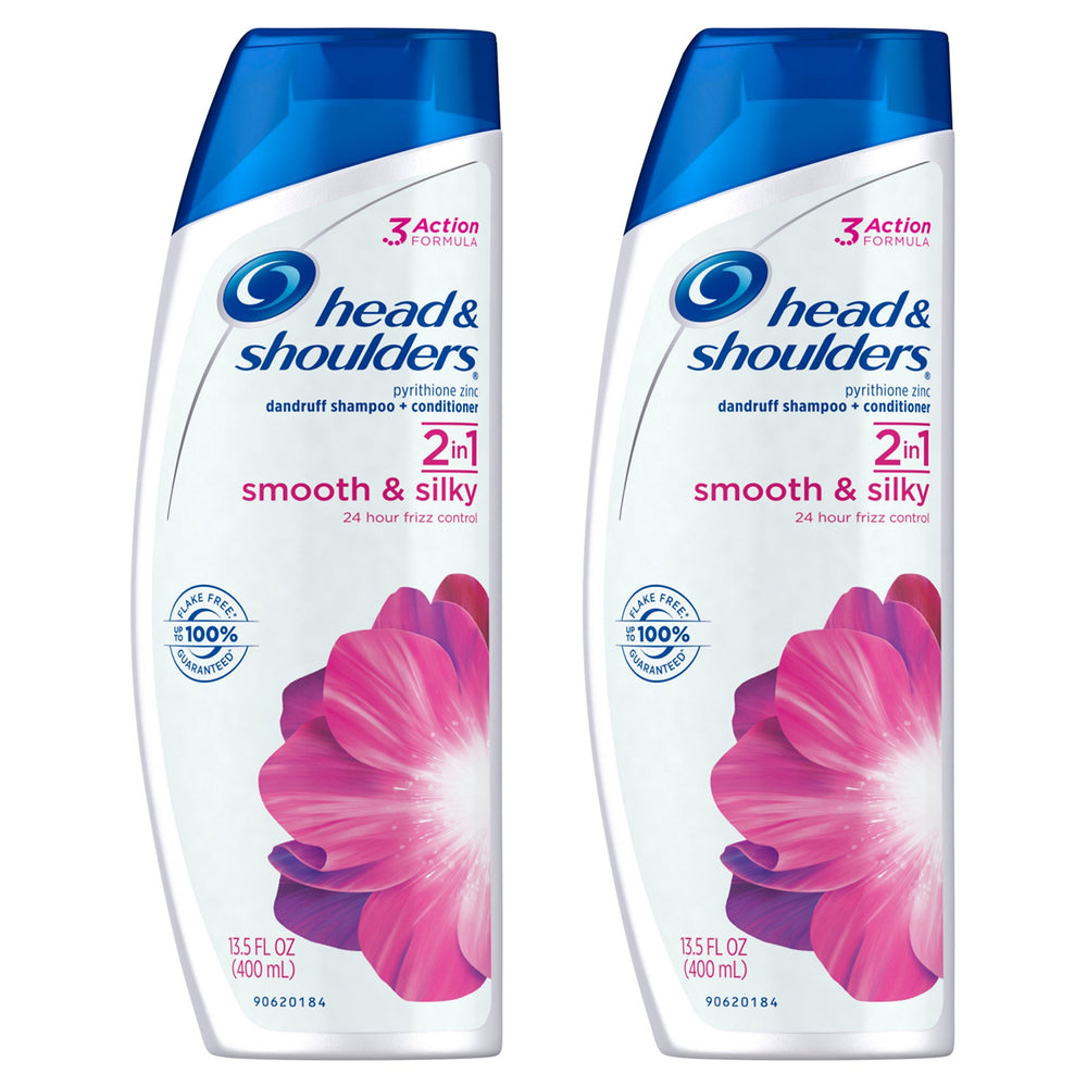 Head & Shoulders 2-en-1: bouteille prête à offrir cheveux plus lisses.