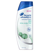 Head & Shoulders, bouteille éucalyptus, apaise les démangeaisons du cuir chevelu.