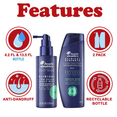 Brume apaisante Head & Shoulders menthol 125 ml pour relief rapide