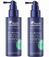 Head & Shoulders Itch Relief Scalp Mist, pack de deux bouteilles faciles à transporter.