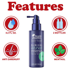 Head & Shoulders Itch Relief Scalp Mist – spray ciblé sans rinçage pour cuir chevelu.