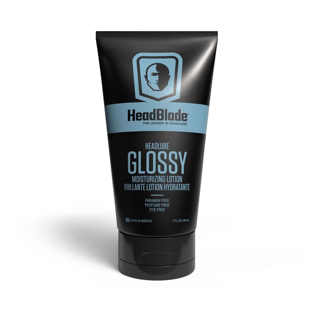 HeadBlade HeadLube Glossy, bouteille 5 oz prête à hydrater le cuir chevelu.