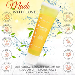 Healov nettoyant visage curcuma – fleurs de lavande et teint équilibré.