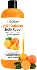 Healov Persimmon savon-corps-odeurs : douceur hydratante et maîtrise des odeurs.
