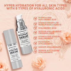 HealthyDerm sérum vitamine C et peptides améliore légèrement la fermeté du visage.