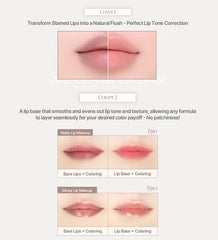 Heart Percent Dote On Mood All Cover Lip Base, tenue longue et confortable sans paquets.