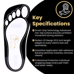 HeeStar semelles-pieds-tan-noirs confort et stabilité pendant l'application.