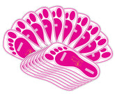 Tampons-pieds HeeStar jetables protègent les pieds des taches pendant le bronzage.