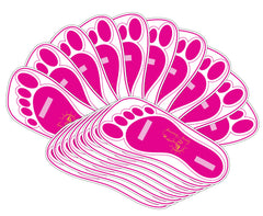 Tampons-pieds HeeStar jetables protègent les pieds des taches pendant le bronzage.