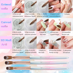 Tête de pinceau ovale crimpée, idéal pour extensions.