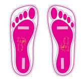 Coussinets-pieds HeeStar prêts au bronzage, protection des pieds et des sols.