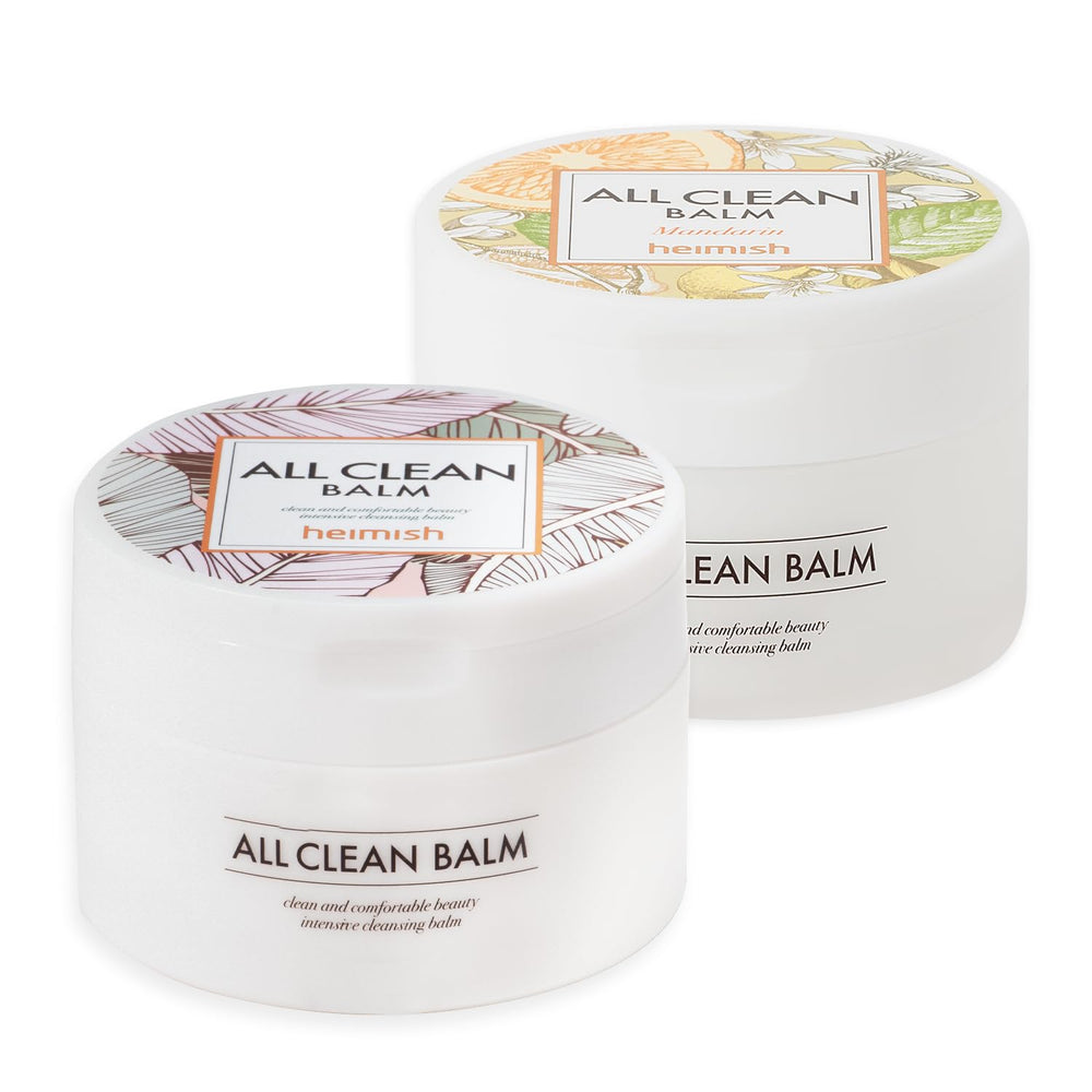 HEIMISH All Clean Balm Set — emballage original Mandarin, prêt à transformer votre routine nettoyante.